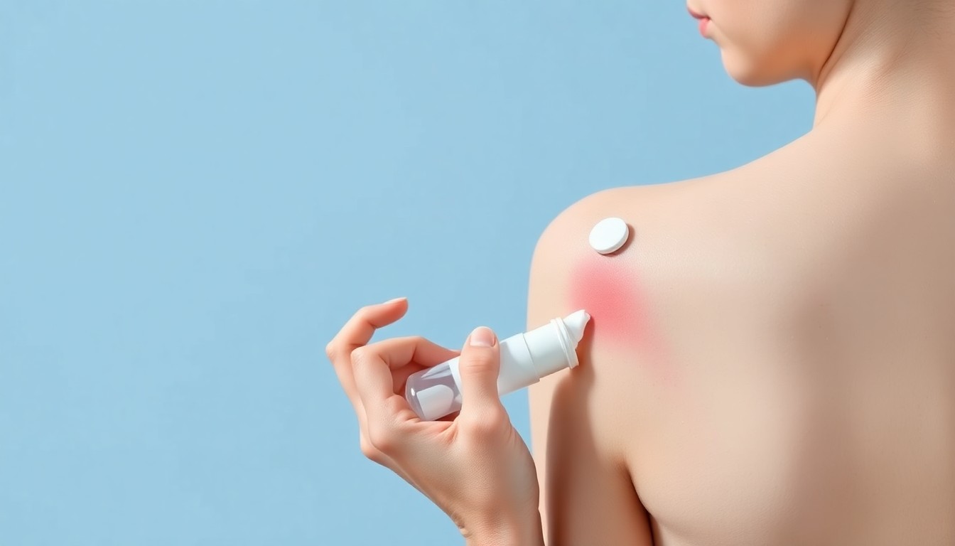 What is the fastest way to stop shingles pain? - person applying cream to skin rash
