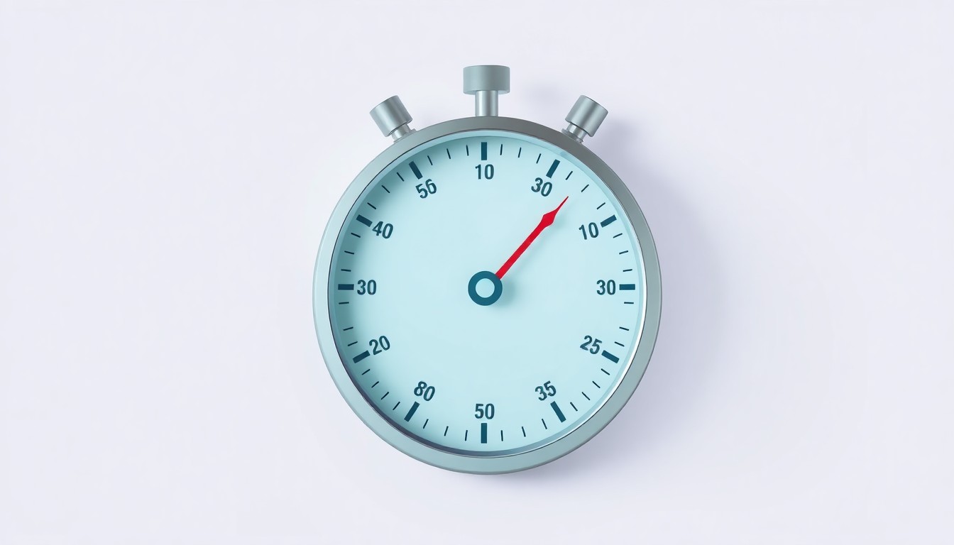 how fast should a small business website be - website loading speed stopwatch timer