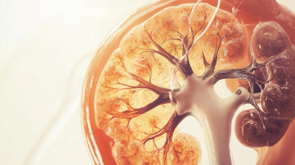 What are the negatives of taking peptides? - Detailed anatomical illustration of human kidney structure showcasing renal arteries, veins, and nephrons, emphasizing the complexity of the urinary system and its vital functions