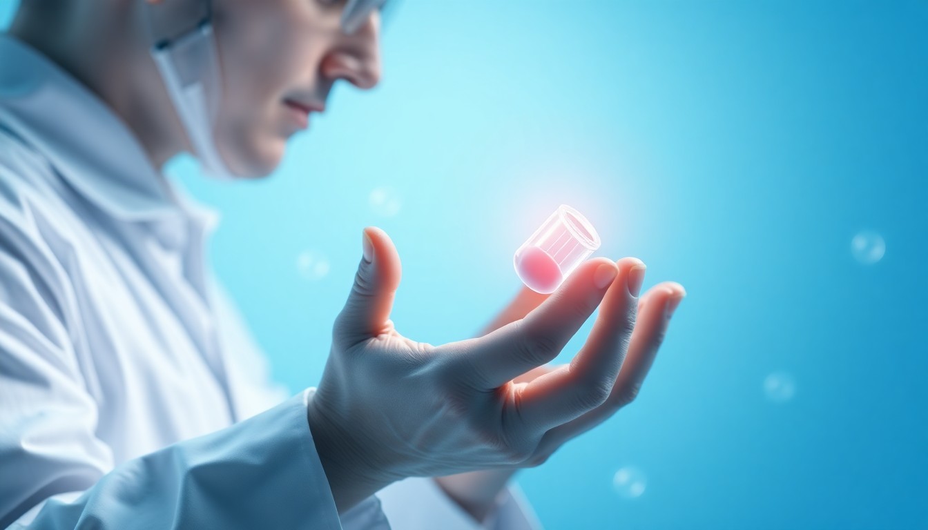 What is the best peptide for pain relief? - scientist examining molecular structure inflammation research